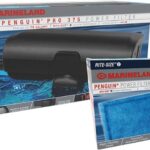 MarineLand Penguin Pro 375 Filter Bundle | Penguin Pro 375 Aquarium Filter & 6pk Rite Size C Cartridges. Aquariums up to 75 Gallons.