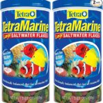 Tetra TetraMarine Large Saltwater Flakes, Nutritionally Balanced Fish Food for Saltwater Fish, 5.65 oz (Pack of 2)